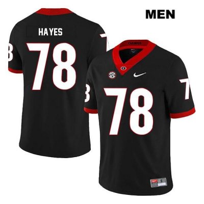Men's Georgia Bulldogs NCAA #78 D'Marcus Hayes Nike Stitched Black Legend Authentic College Football Jersey BWQ5554PV